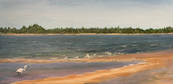 Egret Wading by Mary O'Malley-Joyce