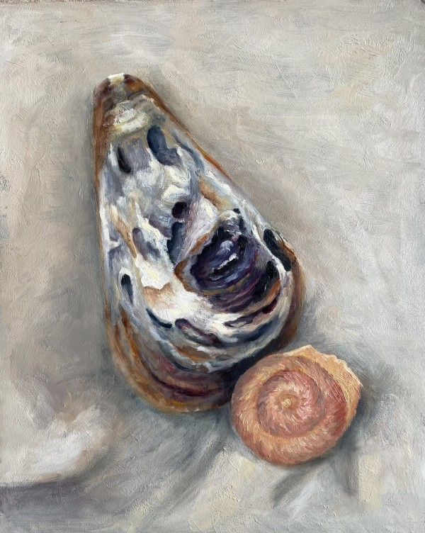 Oyster and Moon Snail by Mary O'Malley-Joyce