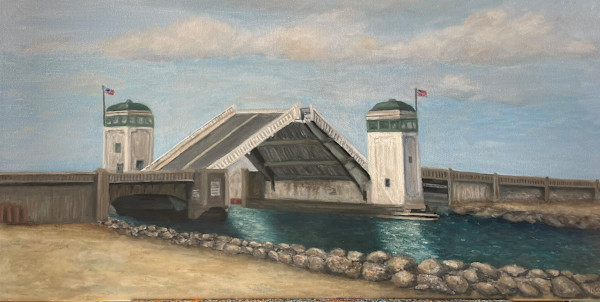 Belmar Bridge from the Natural Beach Area by Mary O'Malley-Joyce