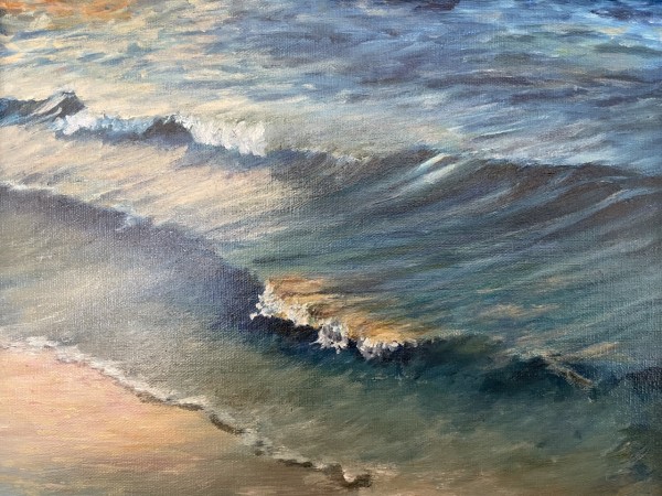 Manasquan - Fisherman's Cove Lapping Waves by Mary O'Malley-Joyce