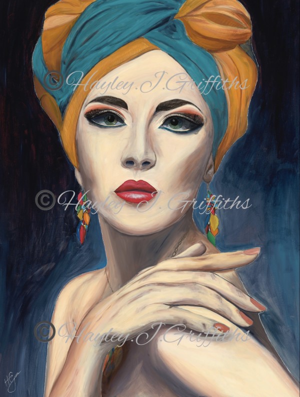 ‘Sensual Demure’ Limited Edition Print Series Large Framed 121.5 x 91 x 3.8 cm by Hayley J Griffiths