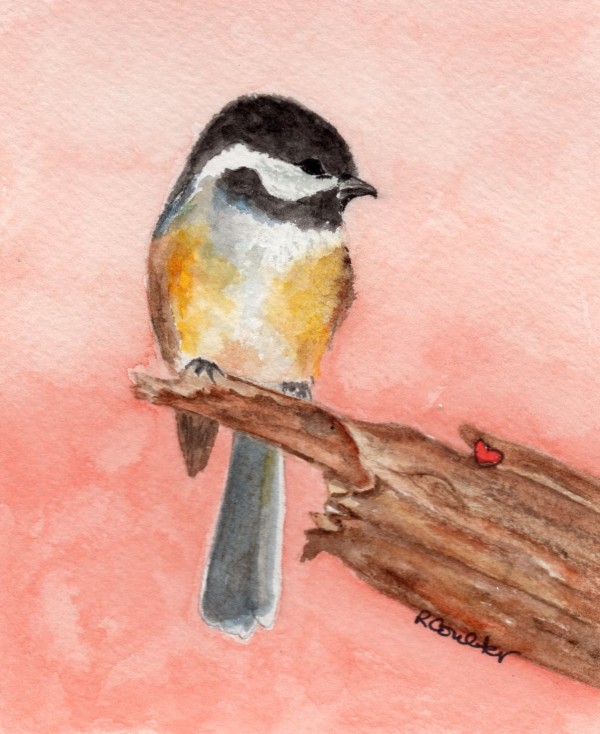 Chickadee Peach by Rosalynd Coulter Semple