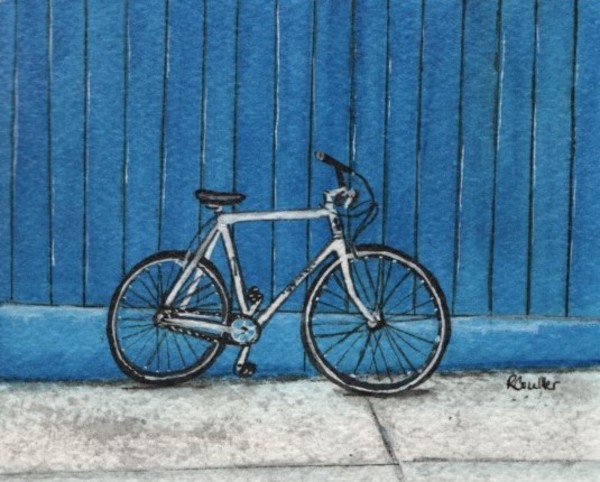 Bicycle Blue by Rosalynd Coulter Semple