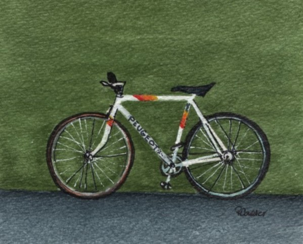 Bicycle Green by Rosalynd Coulter Semple