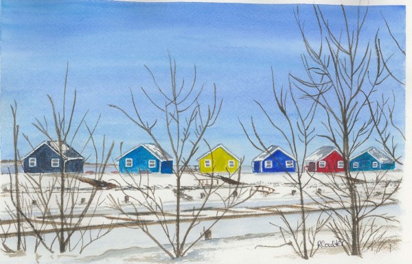 Sunrise Shore Cottages by Rosalynd Coulter Semple