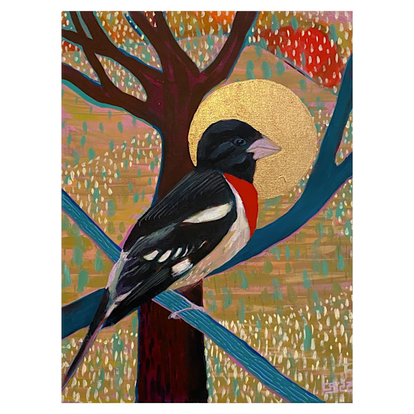Rose Breasted Grosbeak by Caroline Burdett