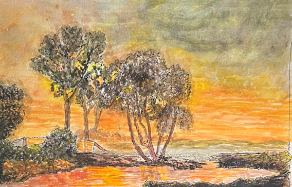 Trees in the Morning Sun by Lon Bender