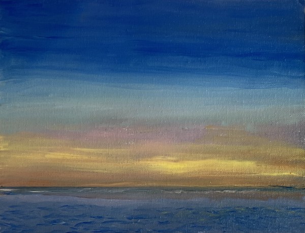 Sunrise Calm Ocean by Lon Bender