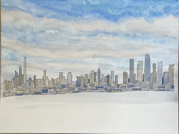 Manhattan Skyline by Lon Bender