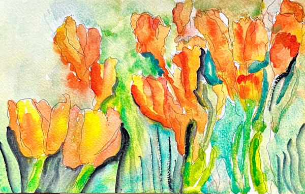 Tulips Abound by Lon Bender