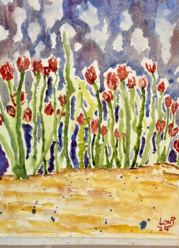 Spring Tulips in Red by Lon Bender