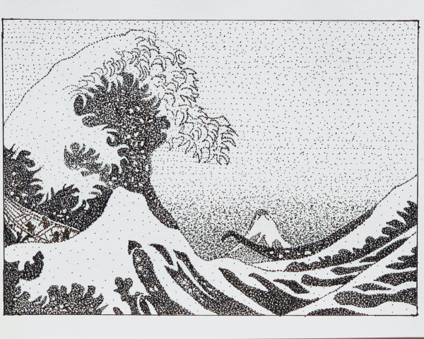 Stormy Ocean homage to Hokasau