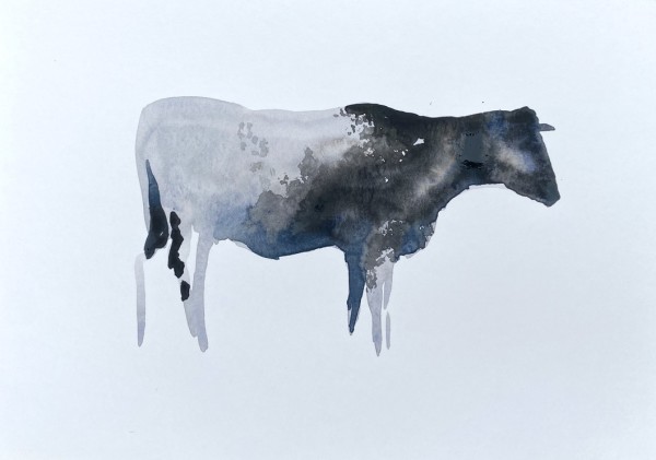 Studie van een koe by Philine van der Vegte