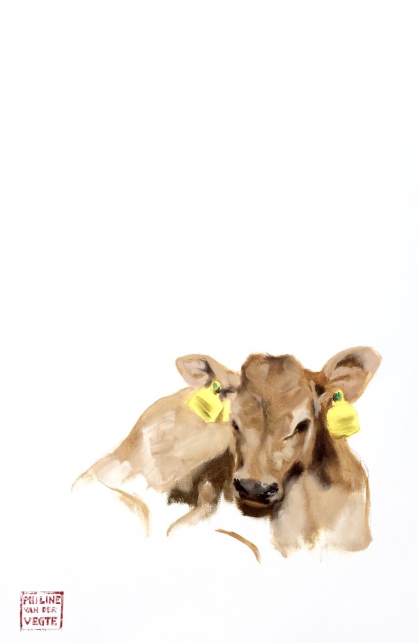 Portrait of calf #0202 by Philine van der Vegte