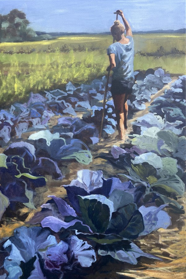 Cabbage field by Philine van der Vegte