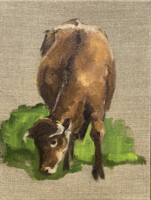 Limousin zoogkoe (Limousin suckler cow) by Philine van der Vegte