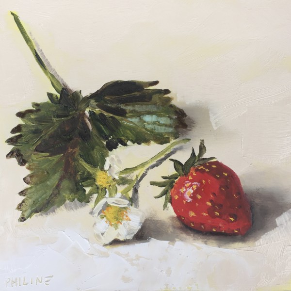Strawberry still life by Philine van der Vegte