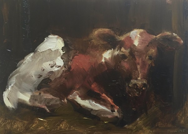 Study of a calf by Philine van der Vegte