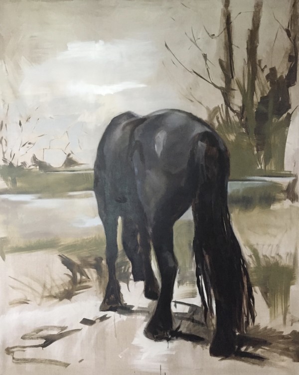 Grazing horse by Philine van der Vegte