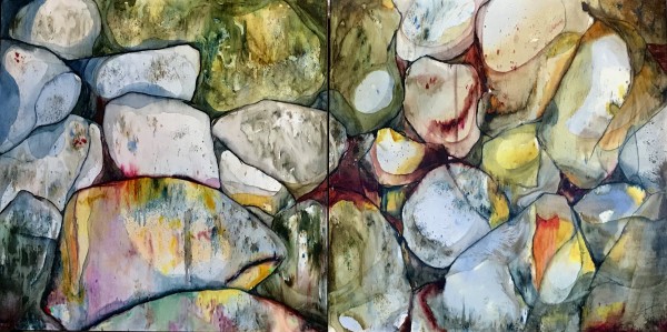 If the stones could talk series _ diptych by Linnea Martina  Hannigan