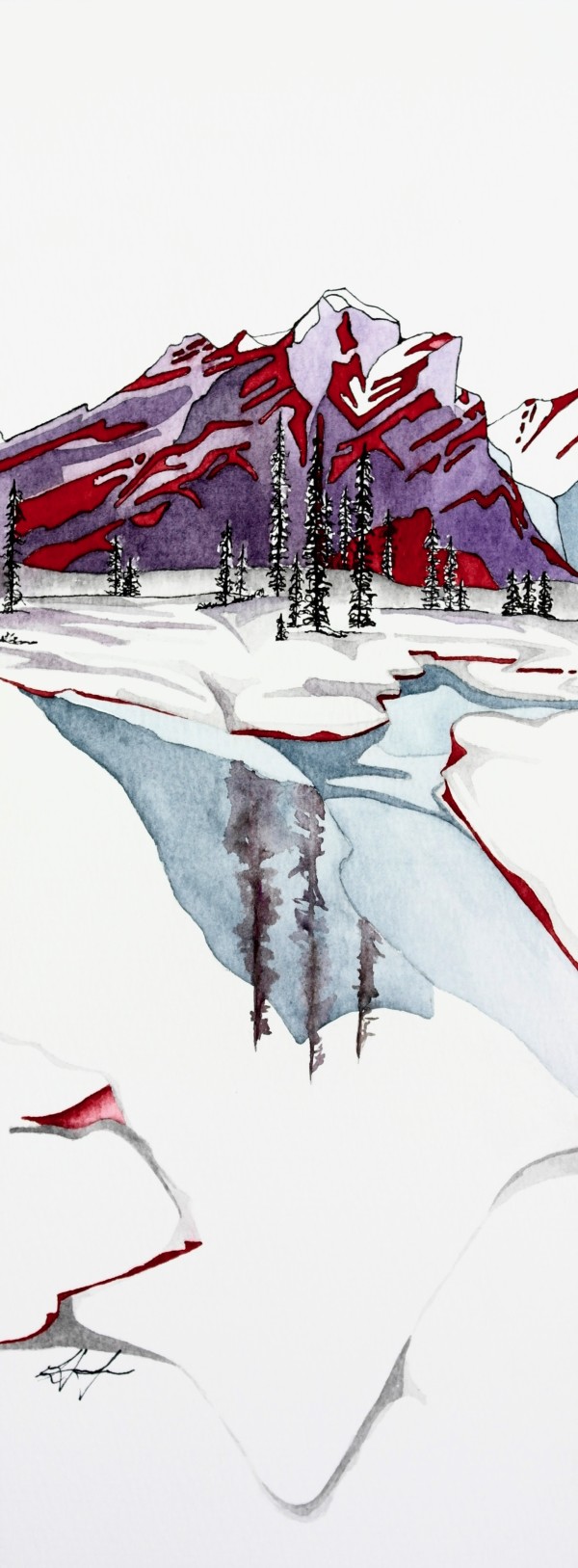 the First frost **| Mt.Kidd by Linnea Martina  Hannigan