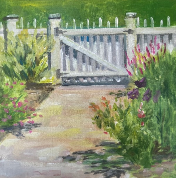 Day 4 'High Noon Shadows on the Garden Gate' by Mary Bryson
