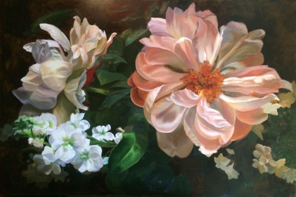 First Peony by Mary Bryson