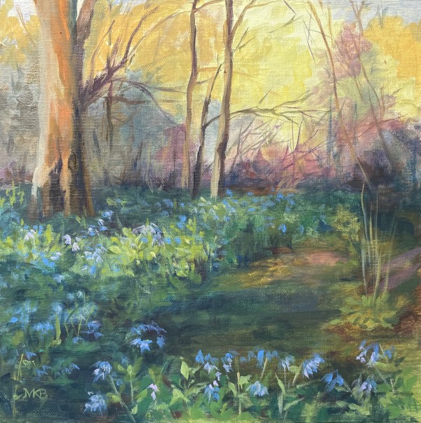 Creek Bottom Bluebells by Mary Bryson