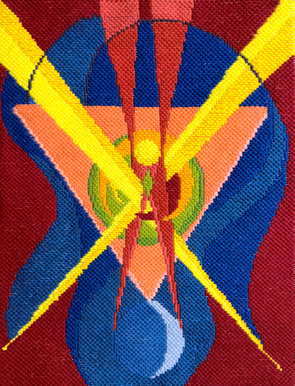 Moon Phase (needlepoint) by Maya Ciarrocchi, Image 1.