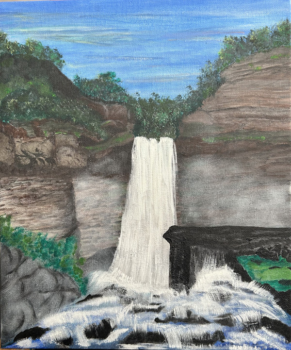 Yee Old Waterfall by Glynell Art