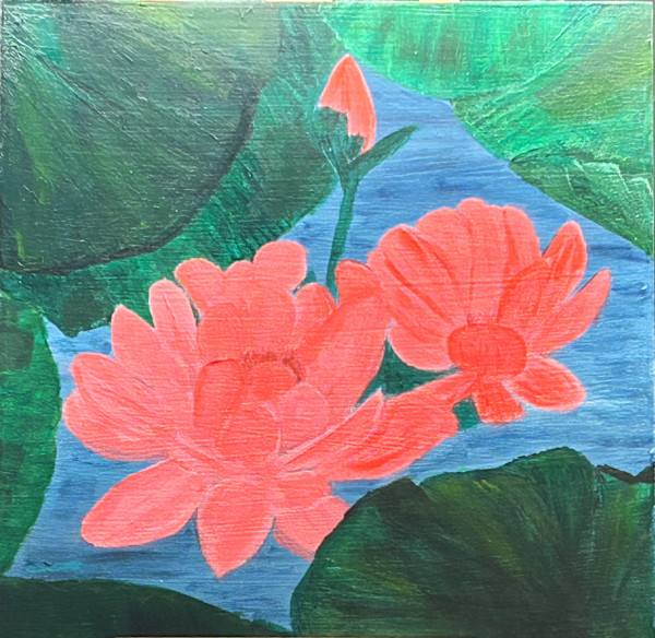 Lotus Water Lilly by Glynell Art