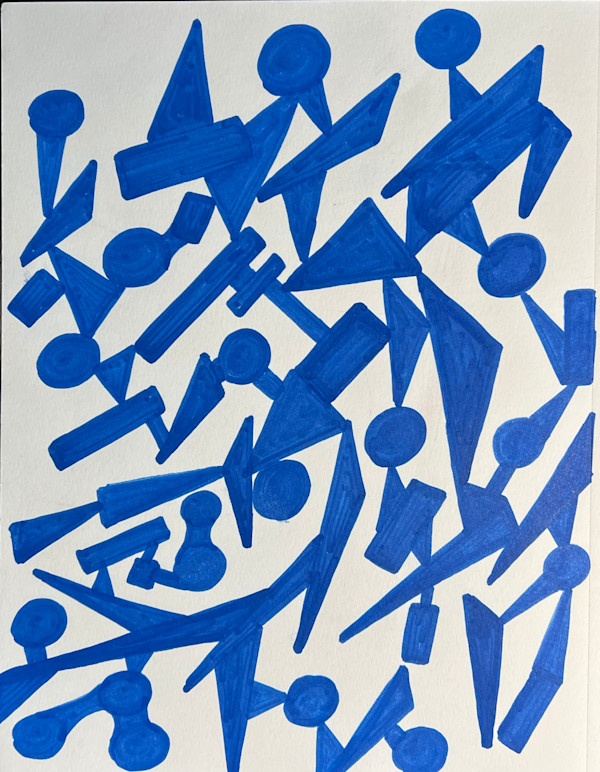 "Connected in Blues" by Marcel Roche, Image 1.