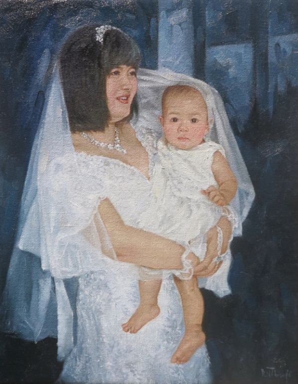 Mother and Child by Đinh Ngọc Thắng