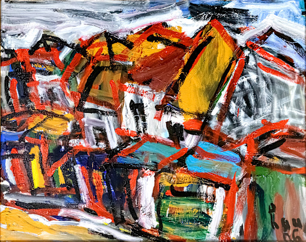 Ancient Street Acrylic by Trần Lưu Hậu