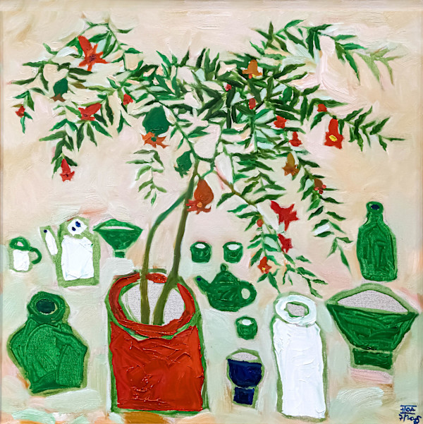 Tĩnh Vật Hoa Mùa Xuân 3 - Spring Still Life 3 by Đặng Xuân Hòa
