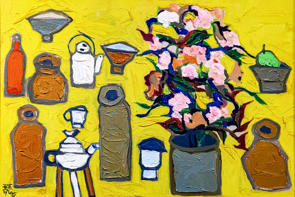 Đồ Vật Của Ngày Vắng - Yellow Still Life by Đặng Xuân Hòa