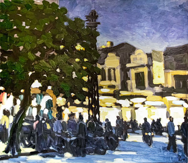 Marché nocturne by Phạm Luận