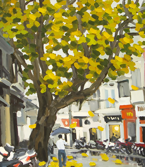 Autumn Rain by Phạm Luận