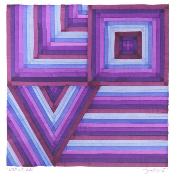 7th Chakra Color:  LOVE in Violet by Lisa Marie Studio