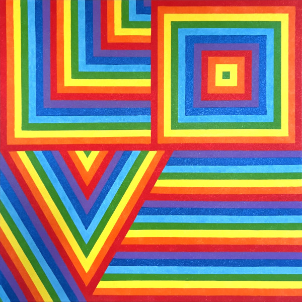 LOVE in Rainbow Glow by Lisa Marie Studio