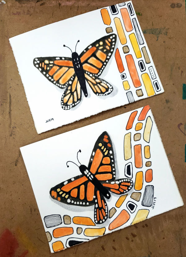 Monarch Butterfly Set of Two 2019