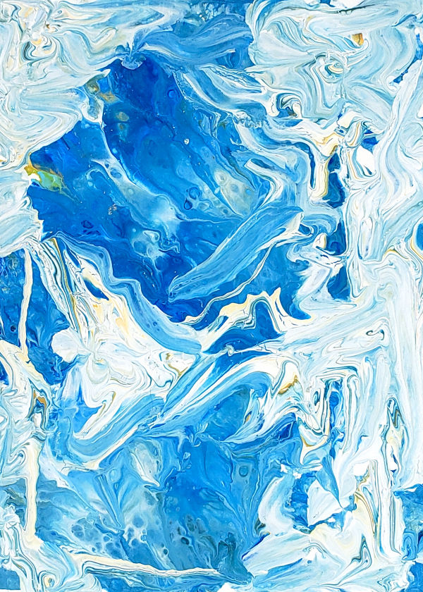 Blue and White Pour 2017