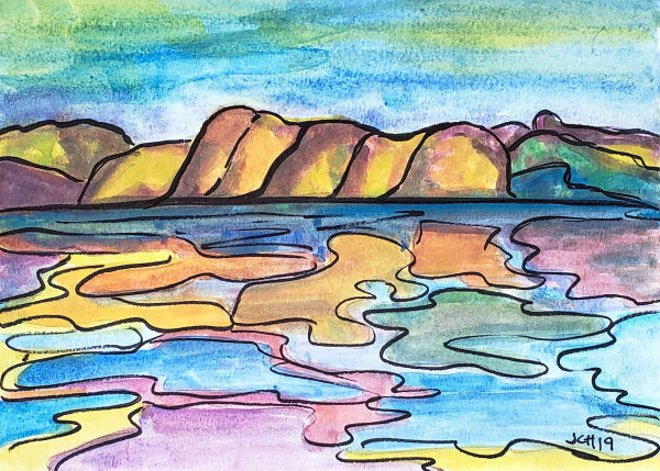 Watercolor Lake 2019