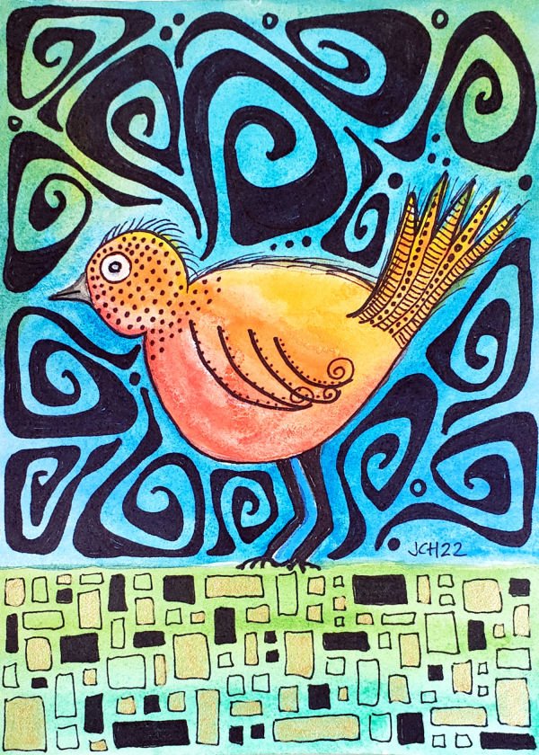 Groovy Bird 2022 by Jo Claire Hall