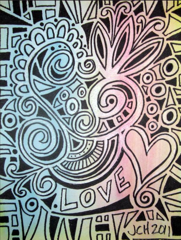 Mosaic Love Pastel 2011