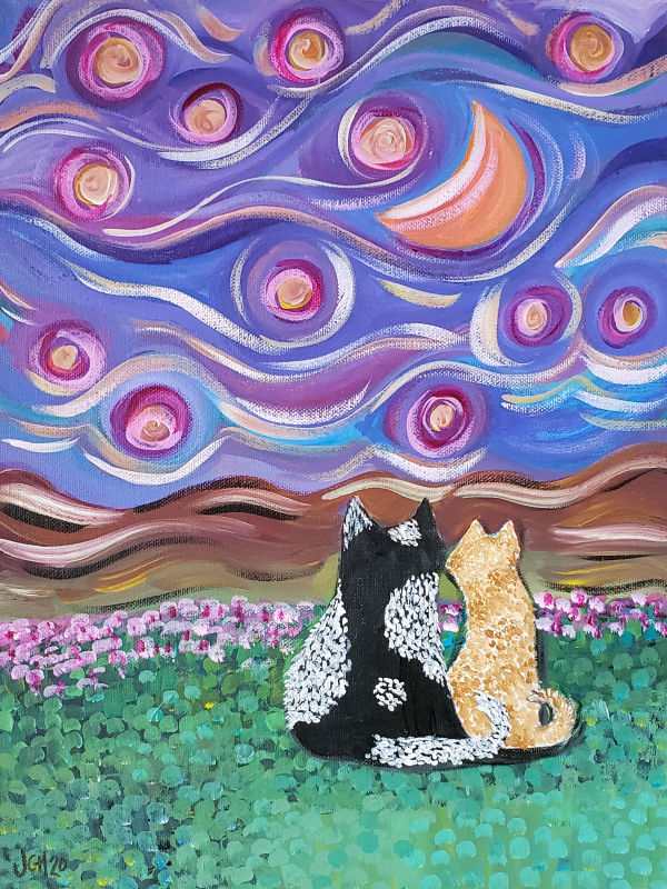 Starry Night Cats (1) 2020