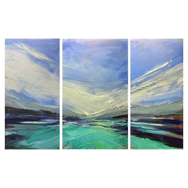 Into the blue (3 panels) by Samantha Williams-Chapelsky