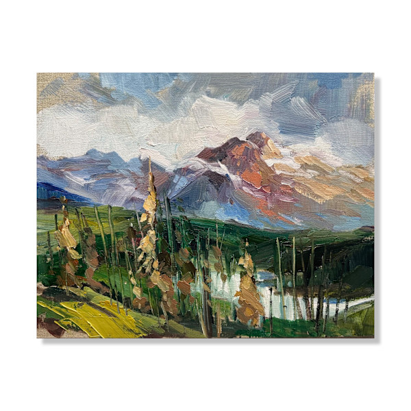 Pyramid through the trees by Samantha Williams-Chapelsky