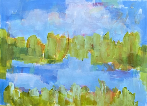 Blue Sky Meets Blue Water by Marlene Roy