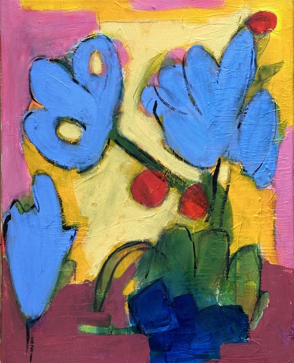 Blue Flowers by Marlene Roy